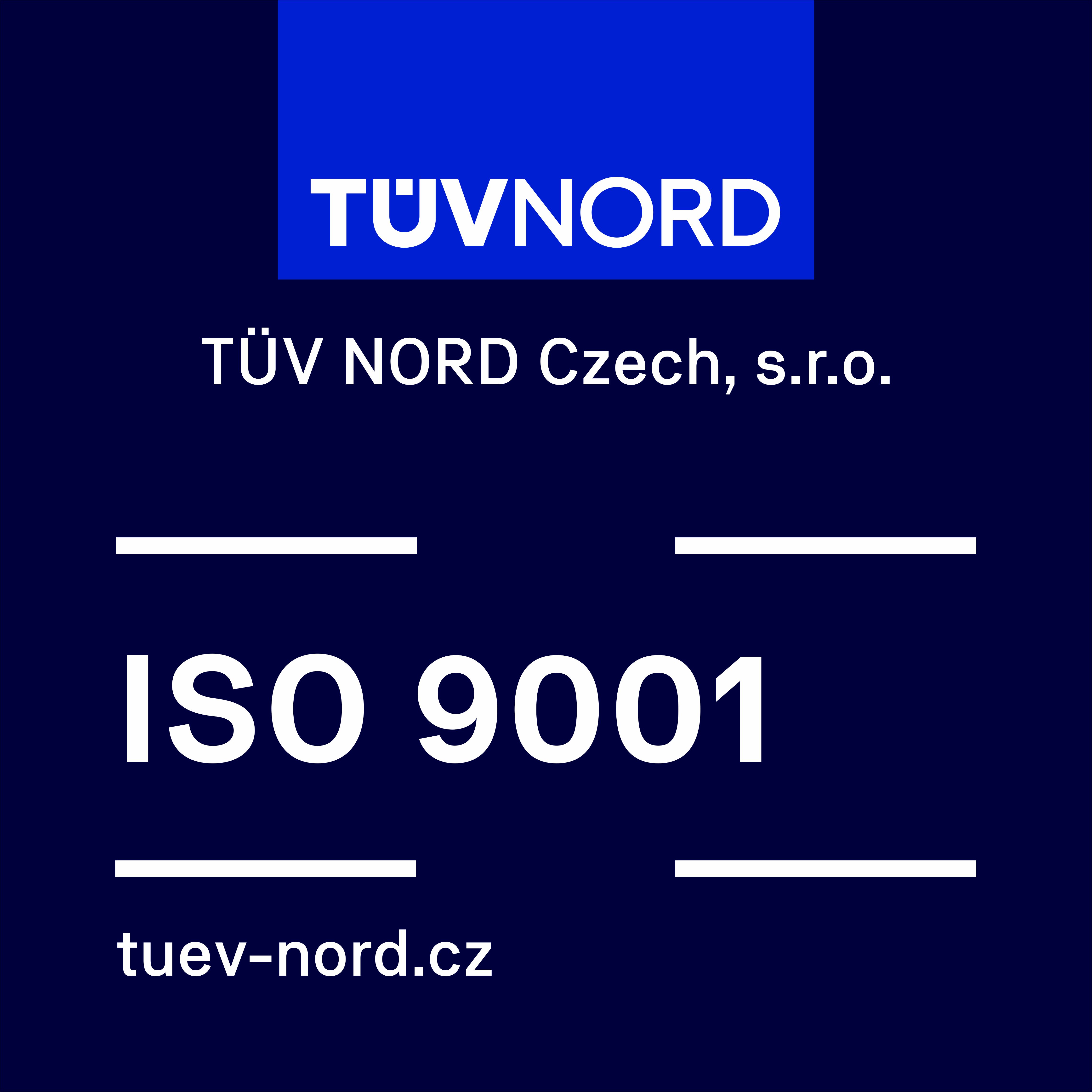 certifikát ISO 9001